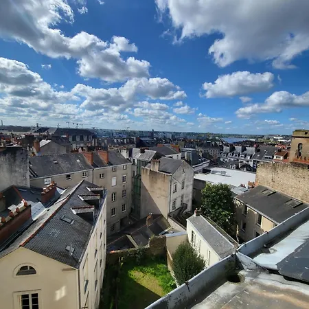 Hyper Centre De Nantes, Dernier Etage Vue Exceptionnelle 아파트 *